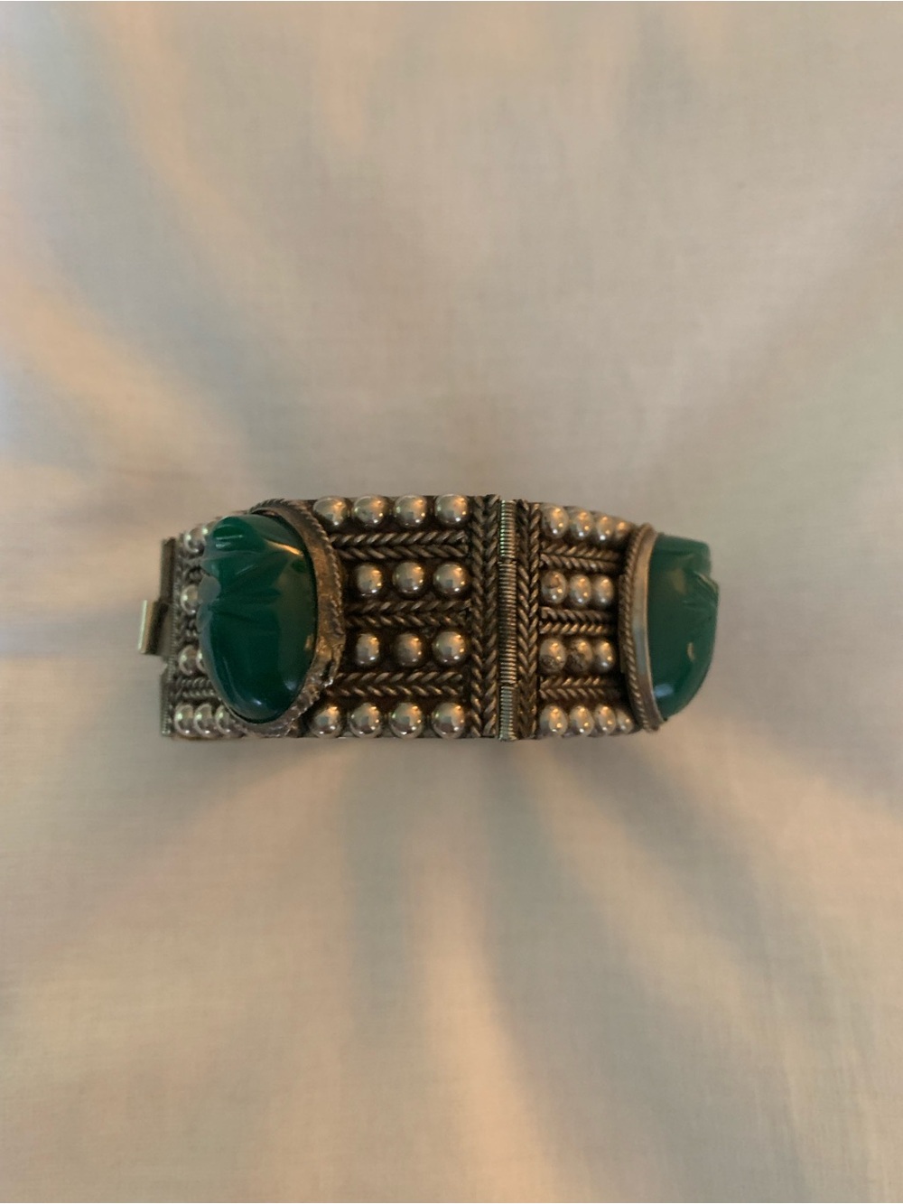 STERLING SILVER MEXICAN SILMEX CABOCHON  BRACELET